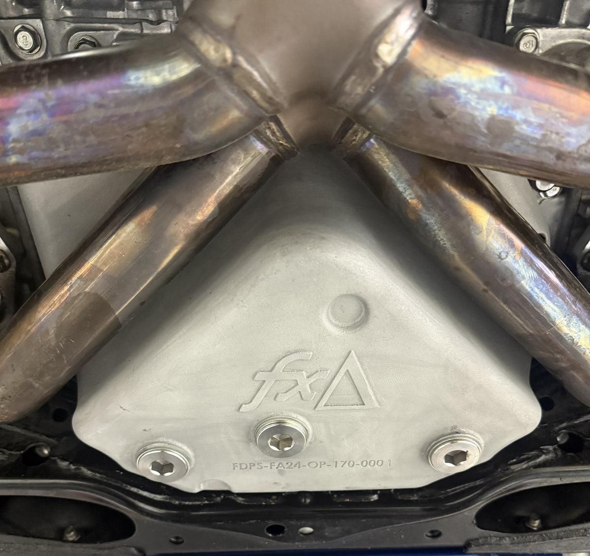 FA24D High-Capacity 3D-Print Oil Pan for 2022+ Toyota GR86 / Subaru BRZ - HKS Super Manifold EL with Catalyst