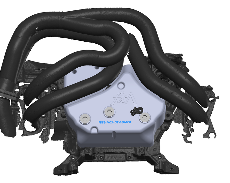 FA24D High-Capacity 3D-Print Oil Pan for 2022+ Toyota GR86 / Subaru BRZ - SME 4-2-1 Race Header